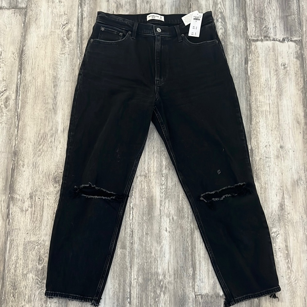 Abercrombie and fitch mom jeans.
